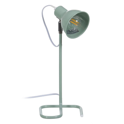 Light Green Iron Table Lamp 25 W 220-240 V 15 x 14.5 x 36.5 cm