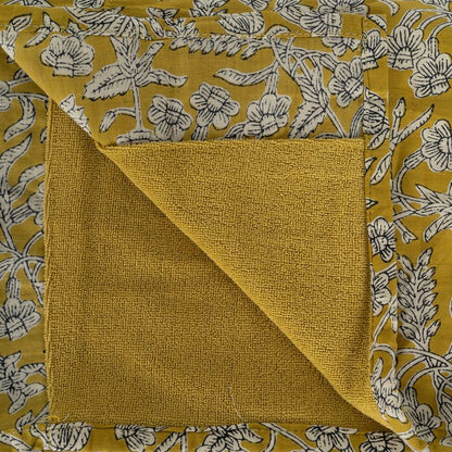 Pareo Towel Beige Mustard Cotton 90 x 180 cm