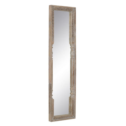 Espejo Vestidor Blanco Natural Cristal Madera de mango Madera MDF Vertical 48,26 x 7 x 183 cm