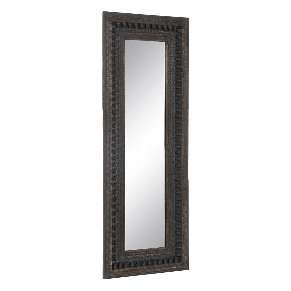 Espejo Vestidor Marrón oscuro Cristal Madera de mango Madera MDF Vertical 67,3 x 5,1 x 176,5 cm