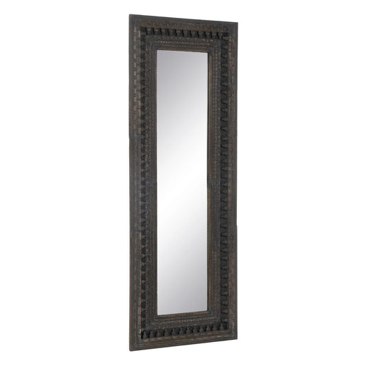 Espejo Vestidor Marrón oscuro Cristal Madera de mango Madera MDF Vertical 67,3 x 5,1 x 176,5 cm