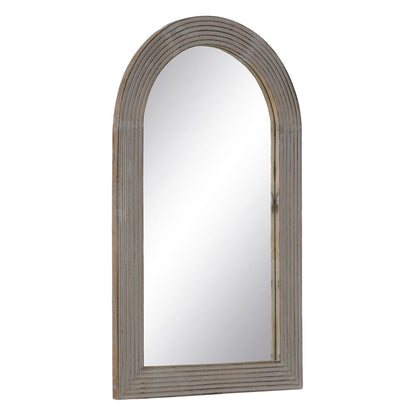 Wall Mirror Natural White Glass Mango Wood MDF Wood Vertical 64.8 x 3.8 x 108 cm