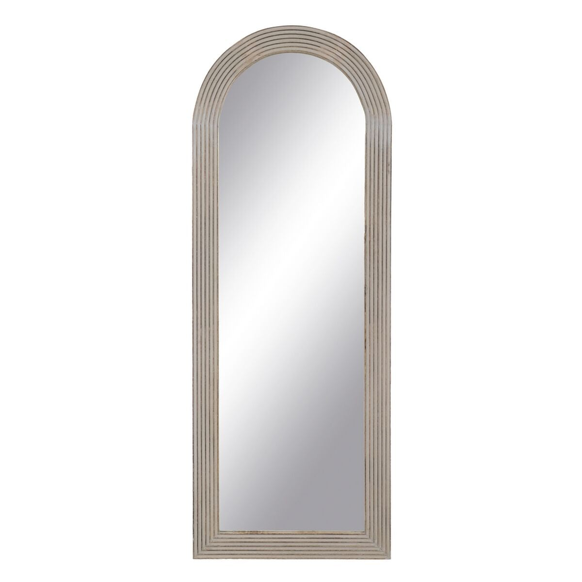 Dressing Mirror Natural White Glass Mango Wood MDF Wood Vertical 64.8 x 3.8 x 172.7 cm