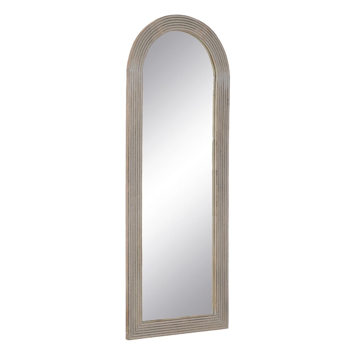 Dressing Mirror Natural White Glass Mango Wood MDF Wood Vertical 64.8 x 3.8 x 172.7 cm