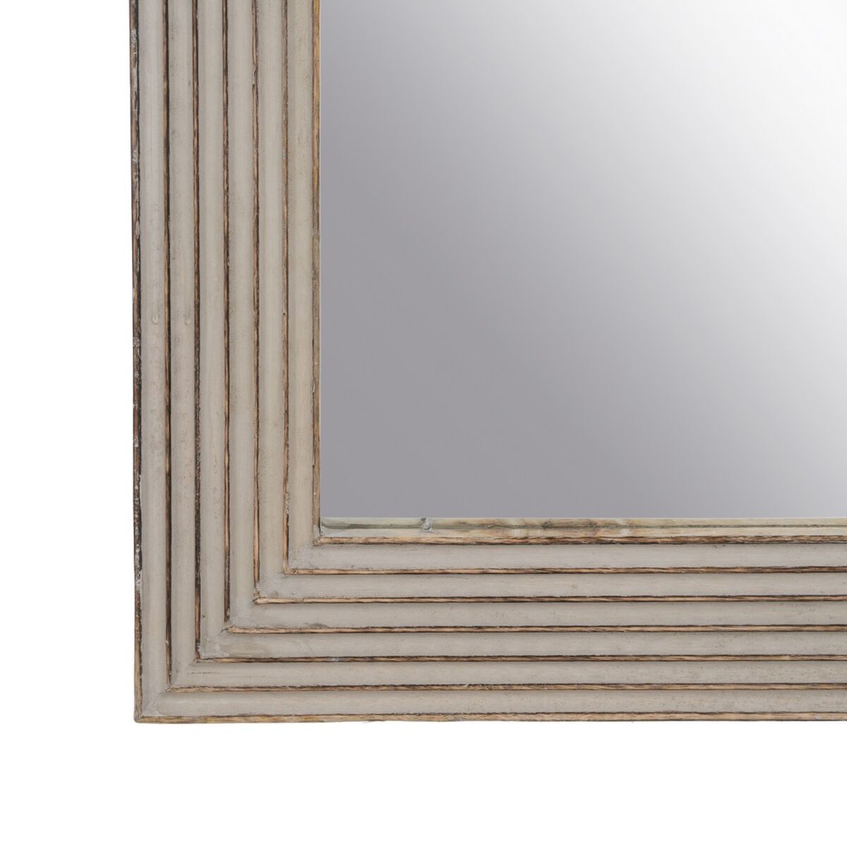 Dressing Mirror Natural White Glass Mango Wood MDF Wood Vertical 64.8 x 3.8 x 172.7 cm