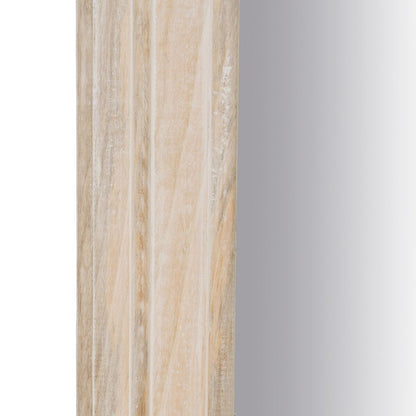 Espejo Vestidor Blanco Natural Cristal Madera de mango Madera MDF Vertical 87,63 x 3,8 x 203,2 cm