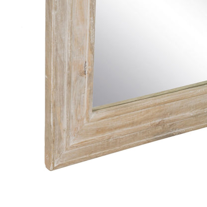 Dressing Mirror Natural White Glass Mango Wood MDF Wood Vertical 87.63 x 3.8 x 203.2 cm