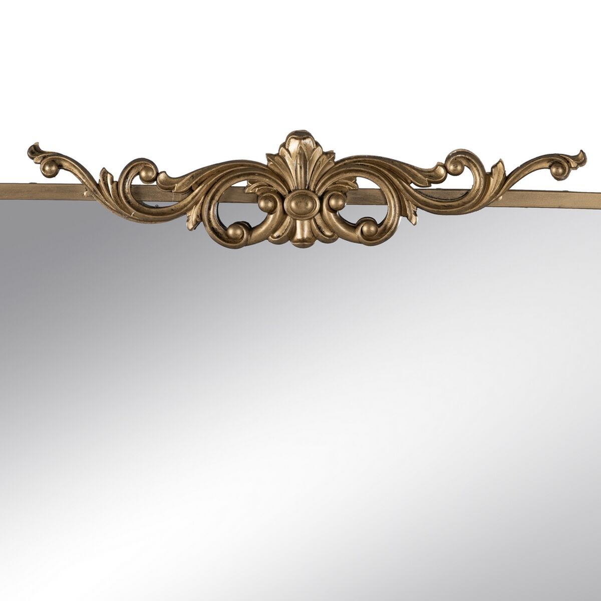 Gold Wall Mirror Crystal Iron 62 x 16 x 65 cm