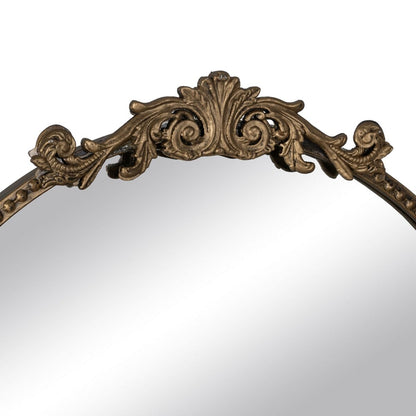 Gold Wall Mirror Crystal Iron 47 x 17.5 x 53 cm