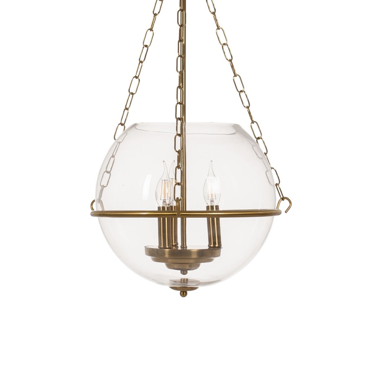 Lámpara de Techo Dorado Cristal Hierro 220-240 V 35 x 35 x 70 cm