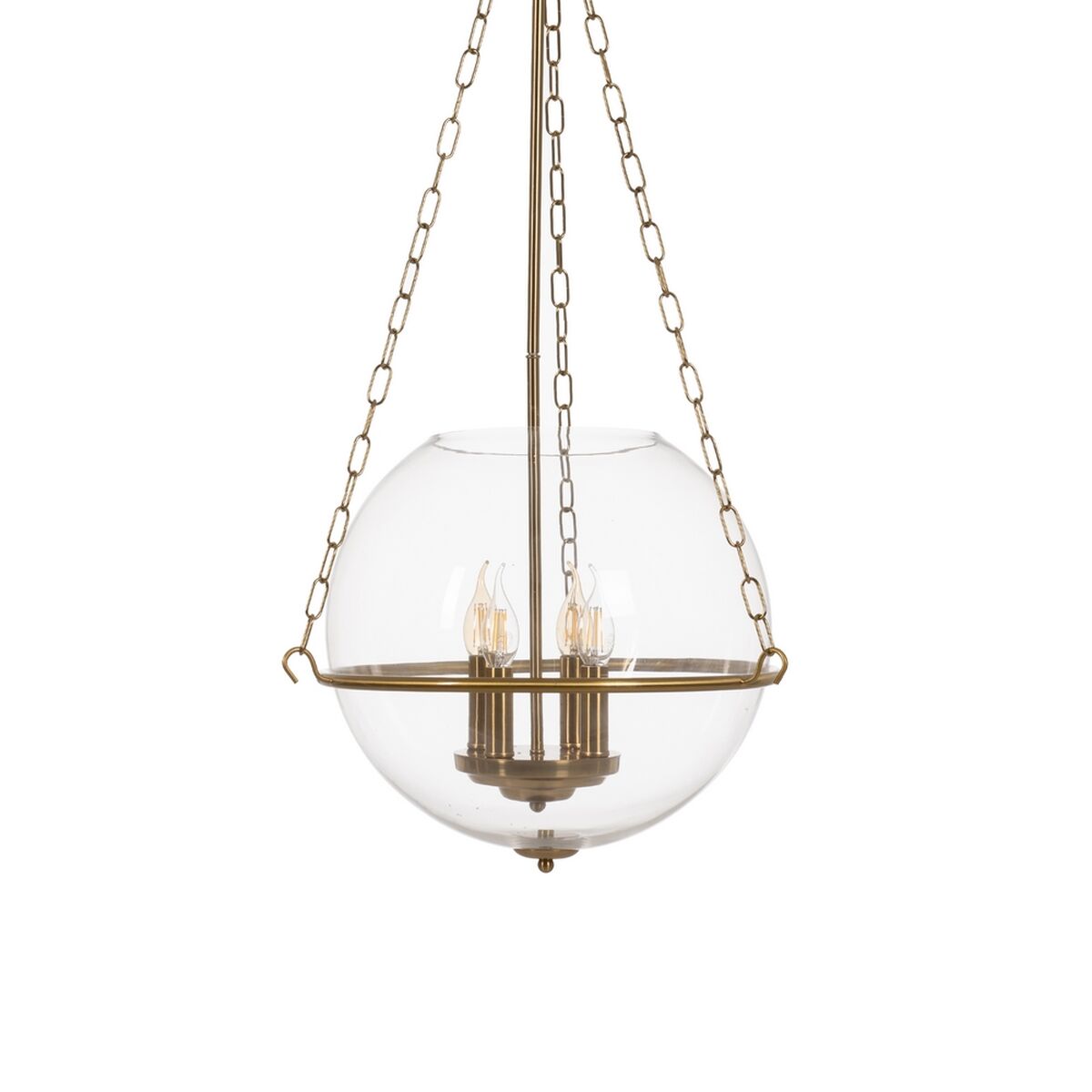 Gold Crystal Iron Ceiling Lamp 220-240 V 40 x 40 x 80 cm