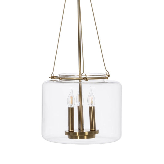 Gold Crystal Iron Ceiling Lamp 220-240 V 35 x 35 x 72 cm