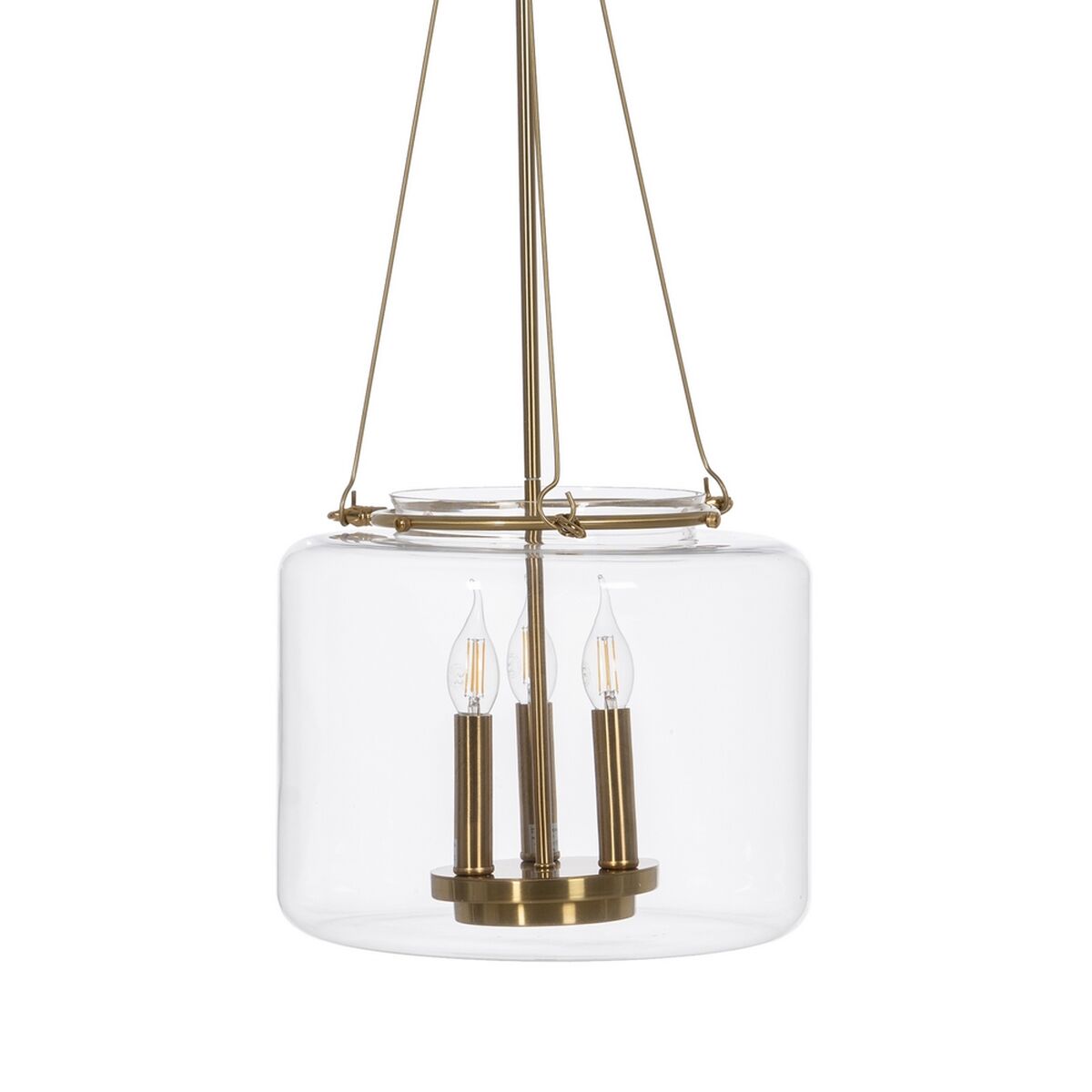 Gold Crystal Iron Ceiling Lamp 220-240 V 35 x 35 x 72 cm