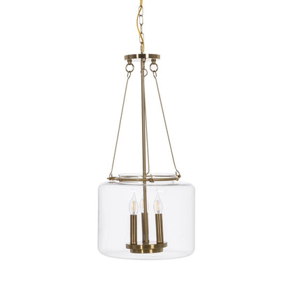 Gold Crystal Iron Ceiling Lamp 220-240 V 35 x 35 x 72 cm