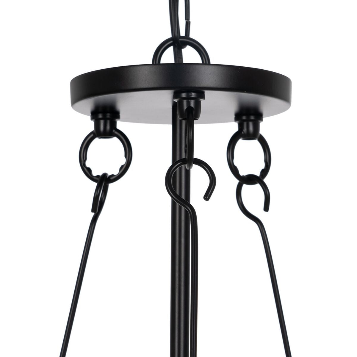 Black Crystal Iron Ceiling Lamp 220-240 V 35 x 35 x 72 cm