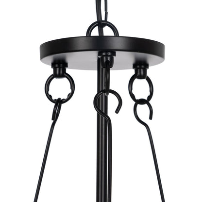 Black Crystal Iron Ceiling Lamp 220-240 V 35 x 35 x 72 cm