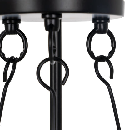 Black Crystal Iron Ceiling Lamp 220-240 V 35 x 35 x 72 cm