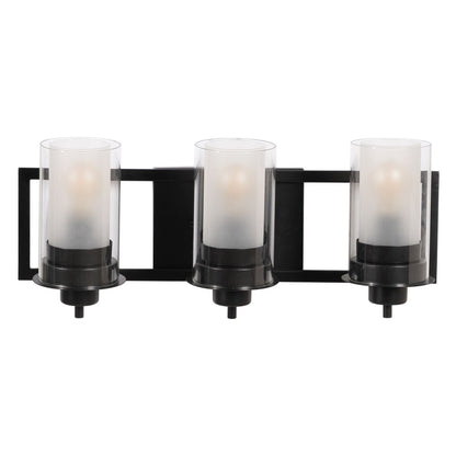 Black Crystal Iron Wall Sconce A 220-240 V 56 x 17 x 21 cm