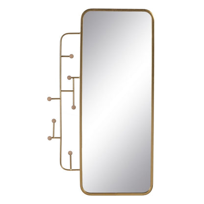 Gold Iron Wall Mirror 55 x 2.5 x 100 cm