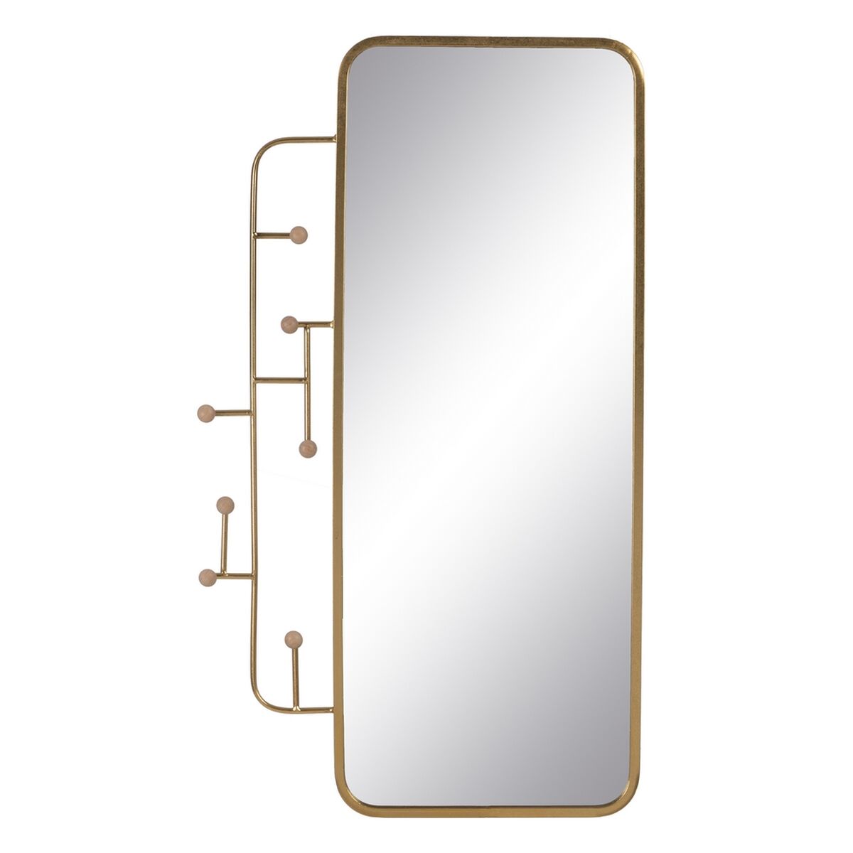 Gold Iron Wall Mirror 55 x 2.5 x 100 cm