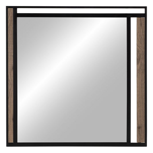 Espejo de pared NUDE Negro Beige 70 x 2 x 70 cm