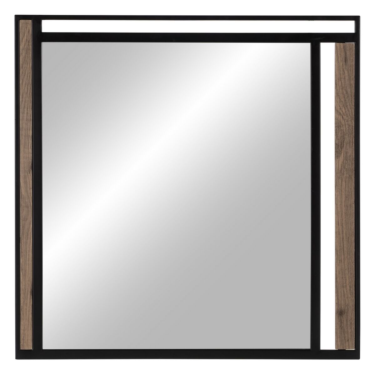 NUDE Wall Mirror Black Beige 70 x 2 x 70 cm