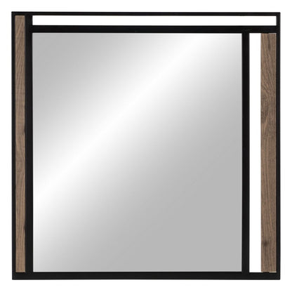 NUDE Wall Mirror Black Beige 70 x 2 x 70 cm