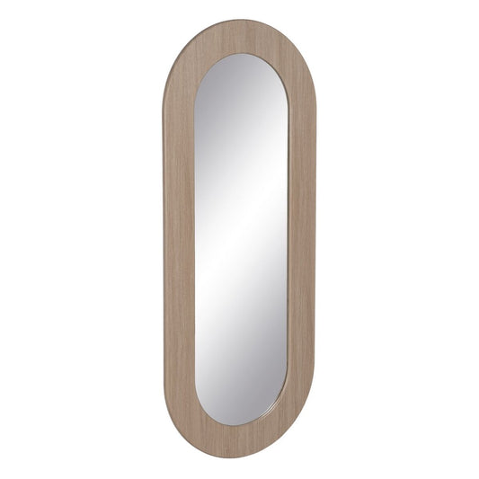 Natural Glass Dressing Mirror MDF Wood 65 x 2.2 x 160 cm