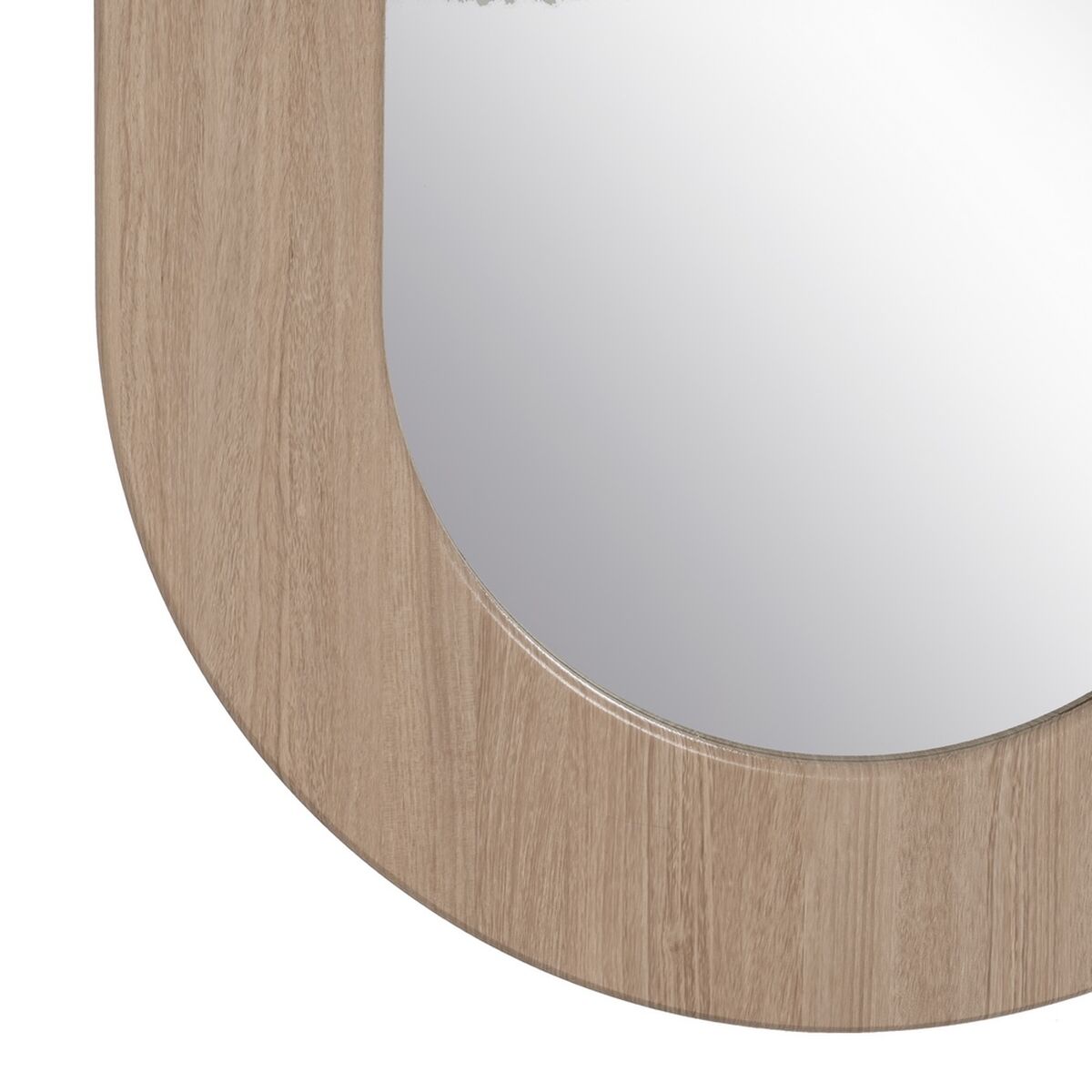 Natural Glass Dressing Mirror MDF Wood 65 x 2.2 x 160 cm