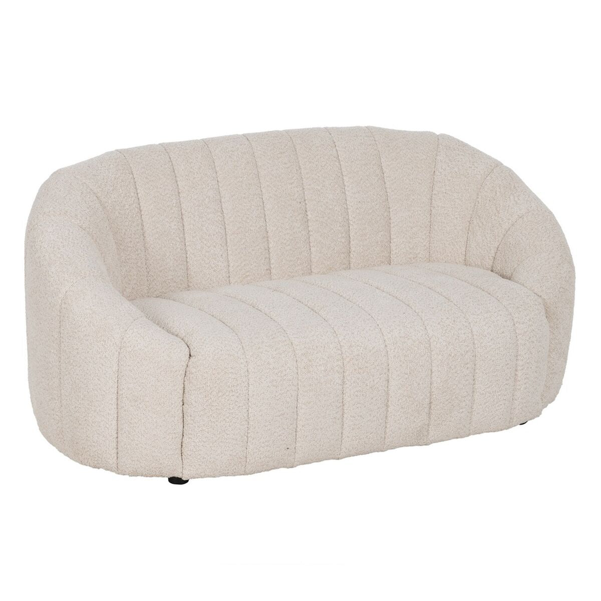 Beige Polyester Iron Sofa 146 x 84 x 66 cm