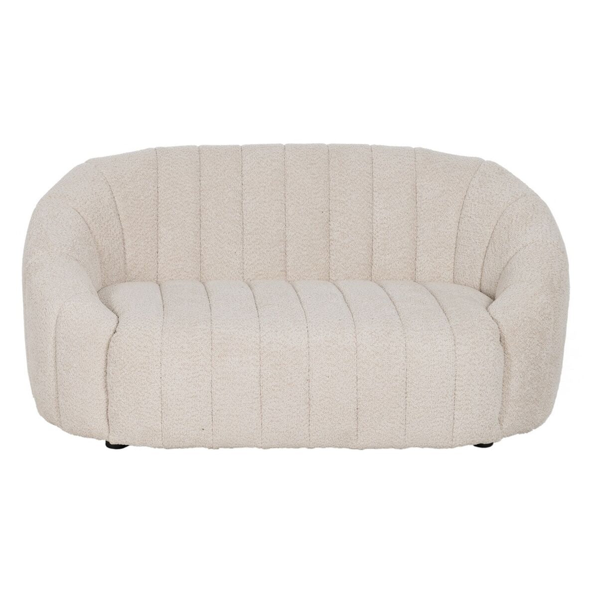 Beige Polyester Iron Sofa 146 x 84 x 66 cm