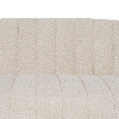 Beige Polyester Iron Sofa 146 x 84 x 66 cm