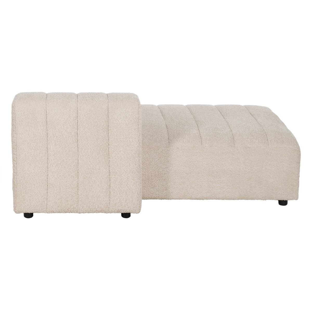 Beige Polyester Iron Sofa 148 x 100 x 66 cm