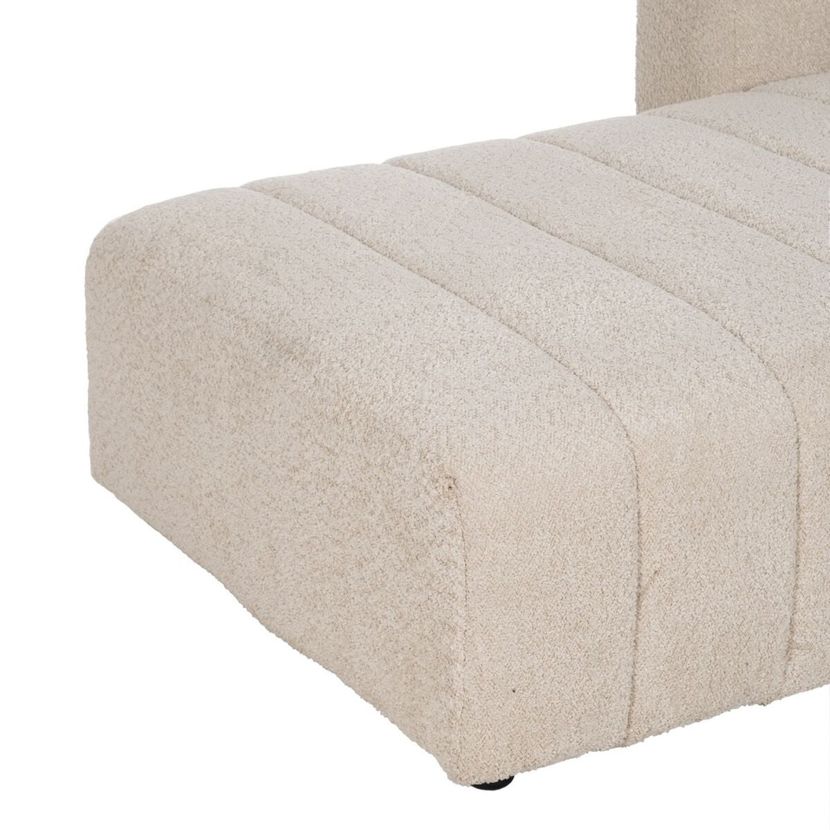 Beige Polyester Iron Sofa 148 x 100 x 66 cm