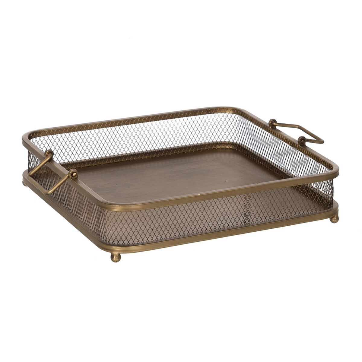 Golden Iron Snack Tray 40 x 40 x 10 cm