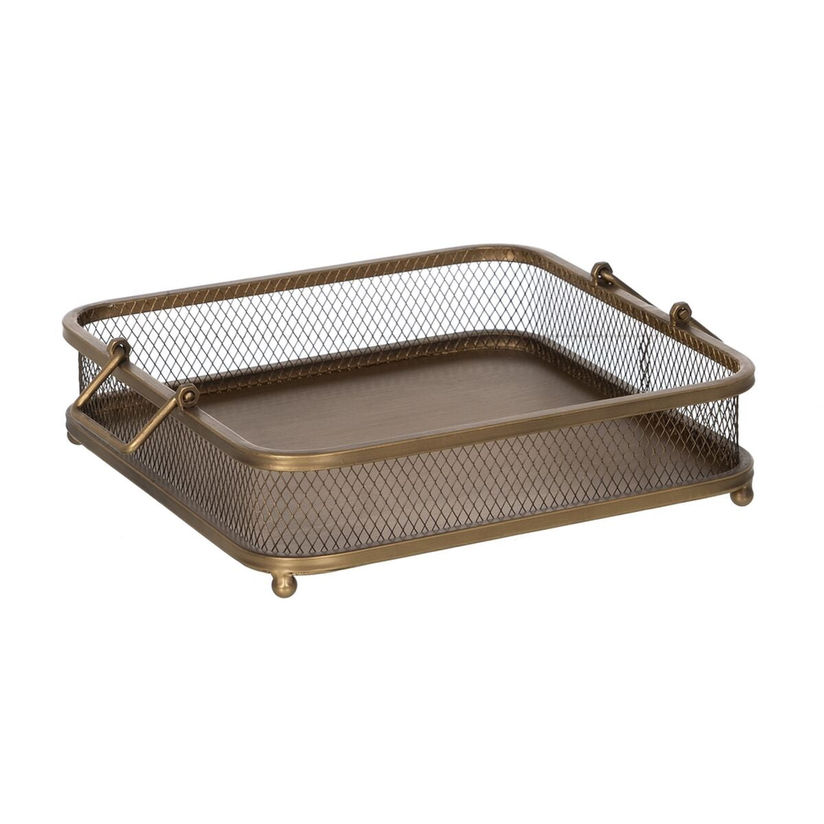 Golden Iron Snack Tray 40 x 40 x 10 cm