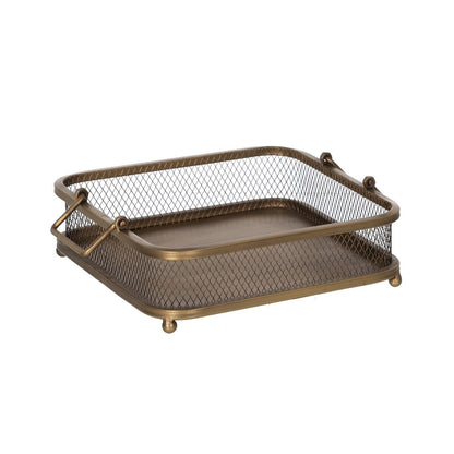 Golden Iron Snack Tray 40 x 40 x 10 cm