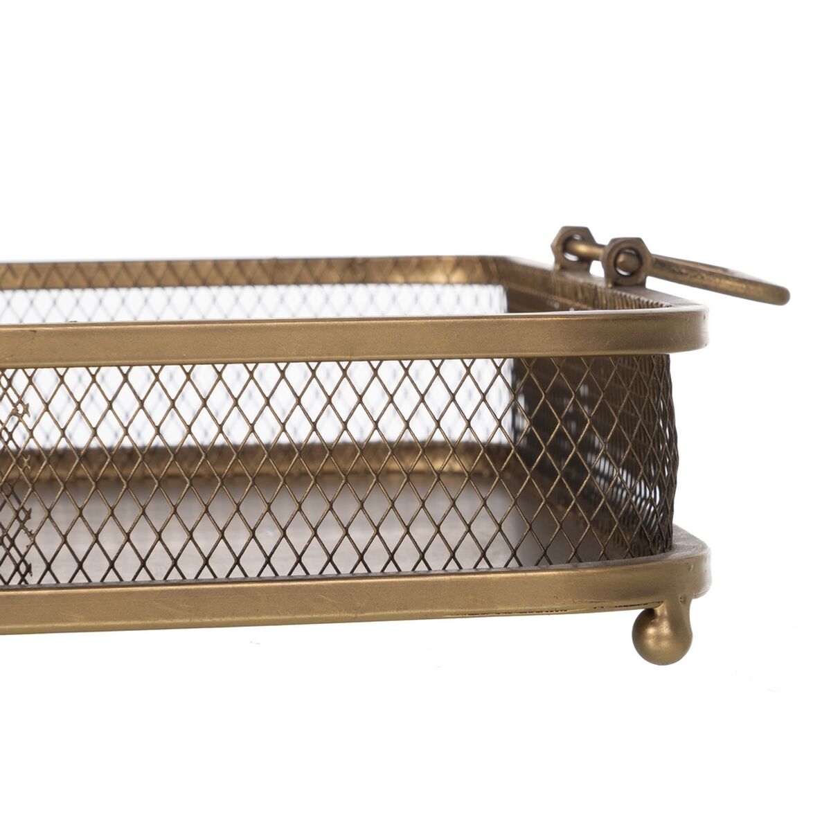 Golden Iron Snack Tray 40 x 40 x 10 cm