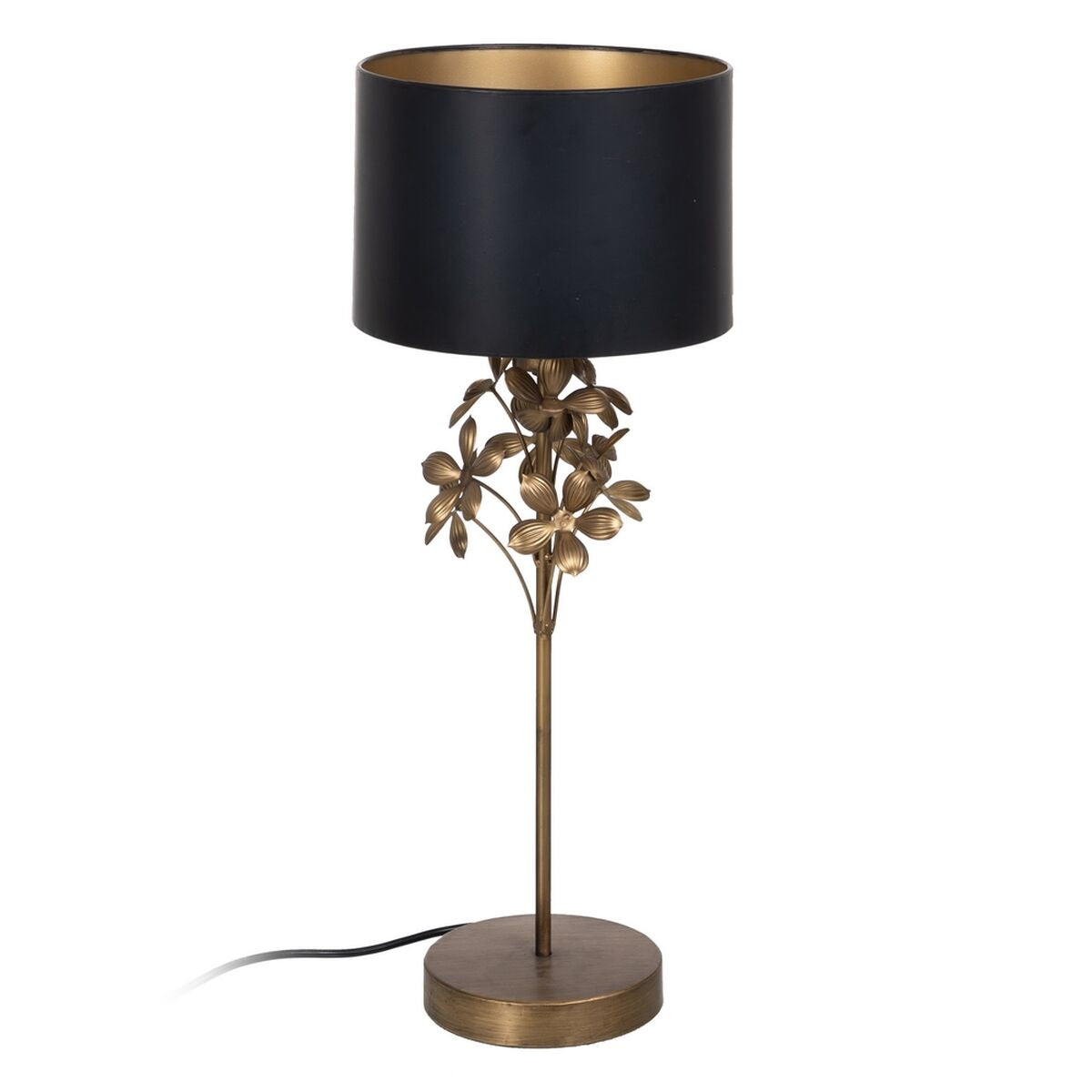 Table Lamp Black Gold 220 -240 V 24 x 24 x 63 cm