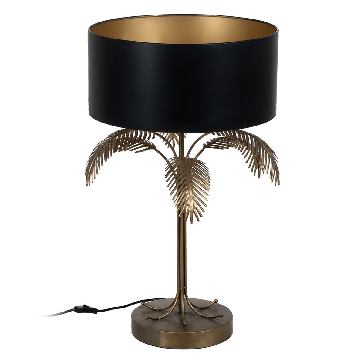 Table Lamp Black Gold 220 -240 V 45 x 45 x 76 cm