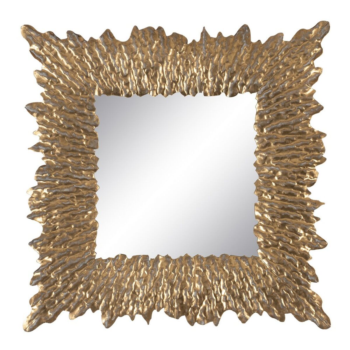 Wall Mirror Gold Crystal Iron 74 x 7.5 x 74 cm