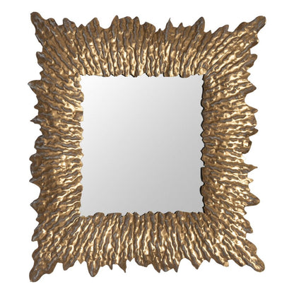 Wall Mirror Gold Crystal Iron 74 x 7.5 x 74 cm