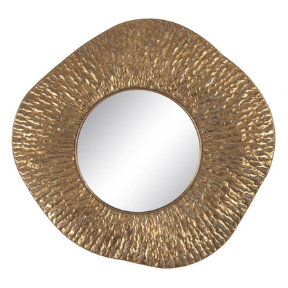 Gold Wall Mirror Crystal Iron 86 x 6 x 82 cm