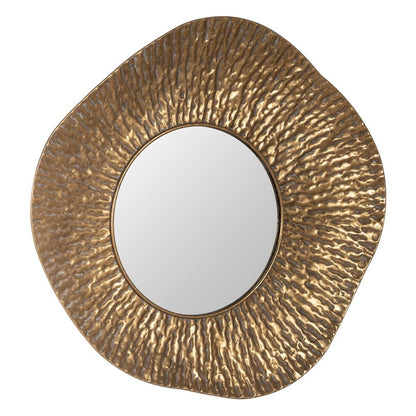 Gold Wall Mirror Crystal Iron 86 x 6 x 82 cm