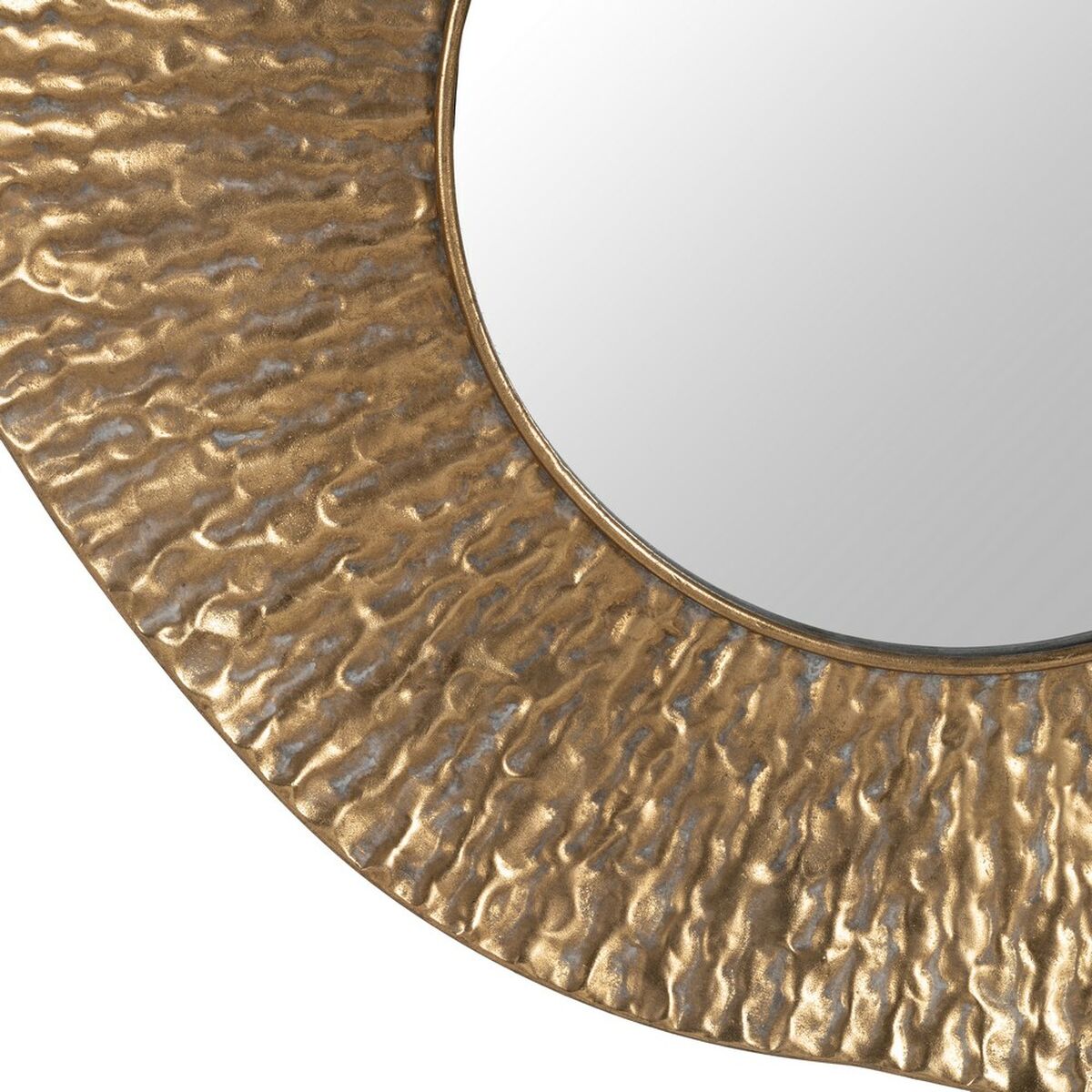 Gold Wall Mirror Crystal Iron 86 x 6 x 82 cm