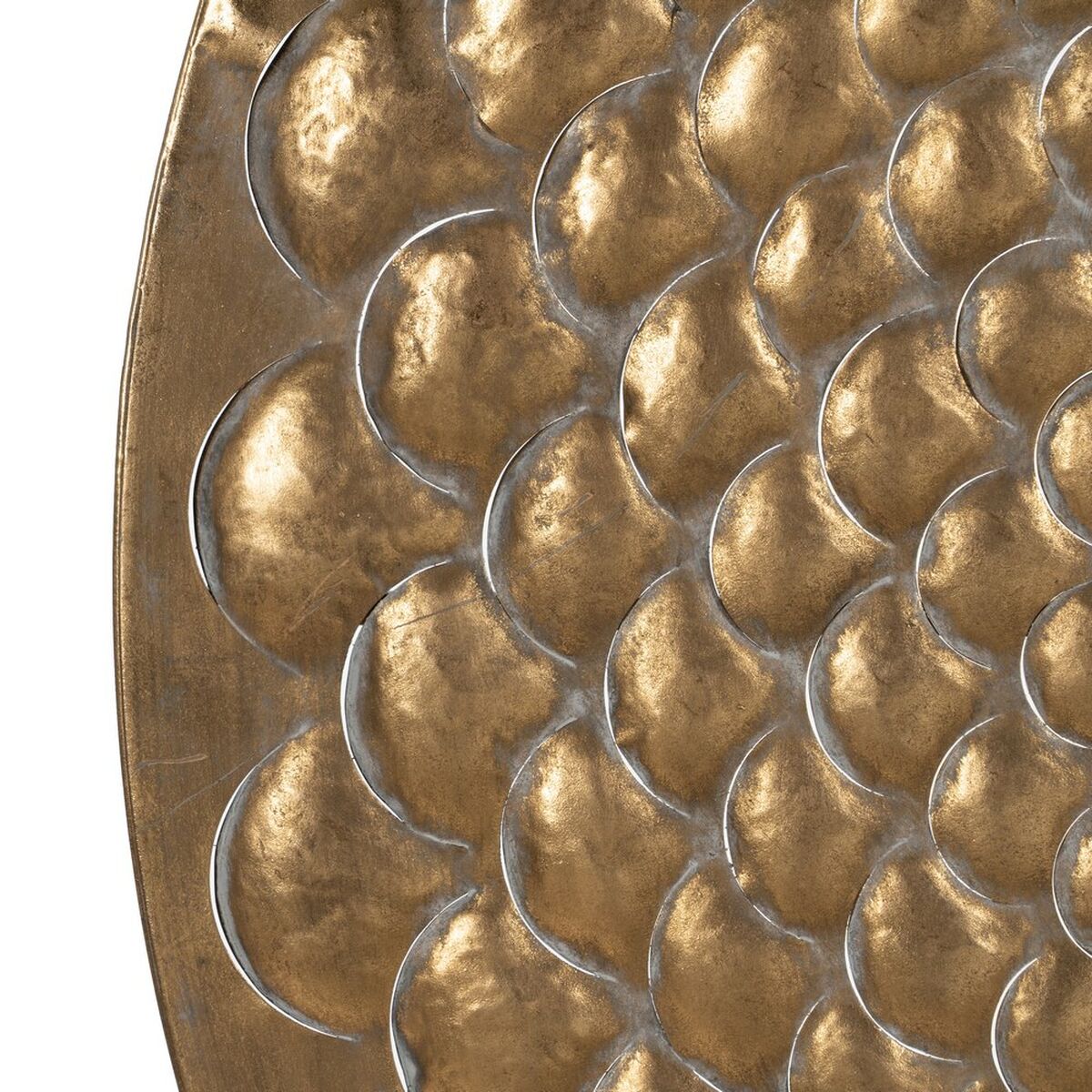 Gold Wall Mirror Crystal Iron 100 x 3 x 100 cm