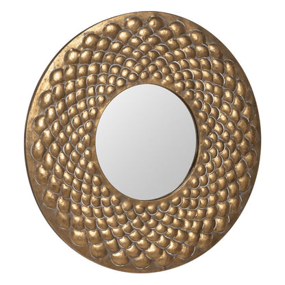 Espejo de pared Dorado Cristal Hierro 81 x 3 x 81 cm