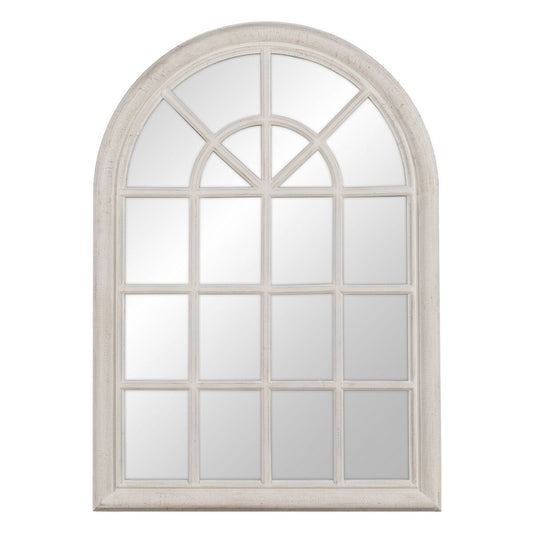 Espejo de pared Blanco Cristal Madera de Paulonia Ventana 73,7 x 3,6 x 104 cm