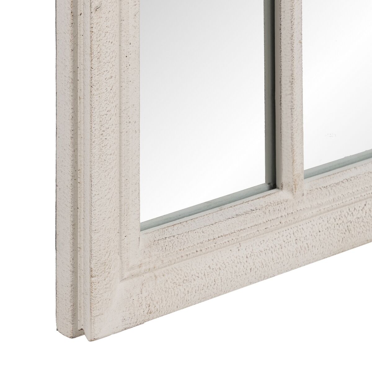 Espejo de pared Blanco Cristal Madera de Paulonia Vertical Ventana 80 x 3,5 x 120 cm