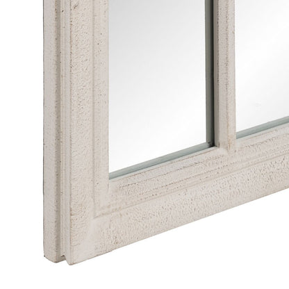 Espejo de pared Blanco Cristal Madera de Paulonia Vertical Ventana 80 x 3,5 x 120 cm